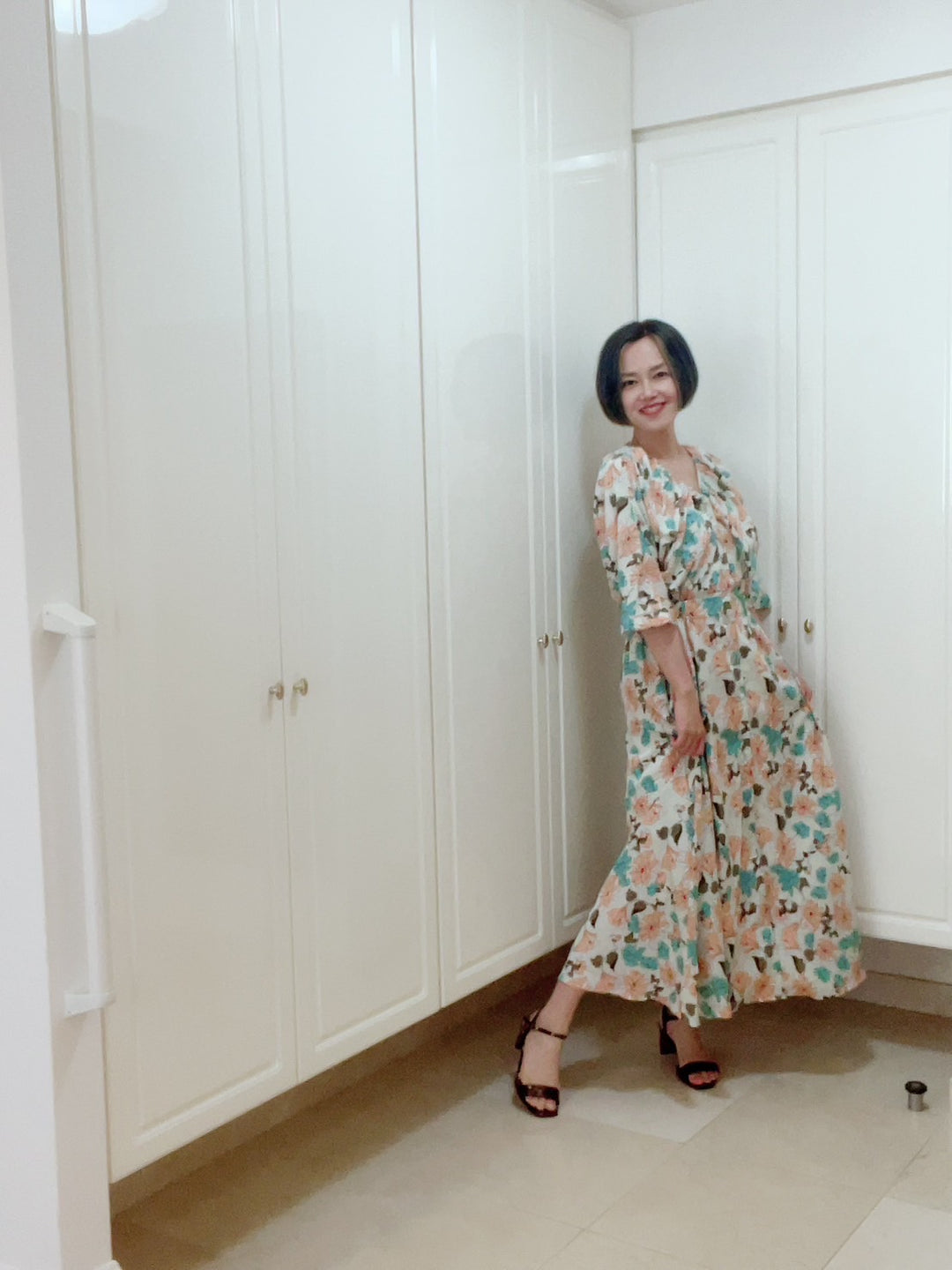 ドルマンスリーブギャザーOP