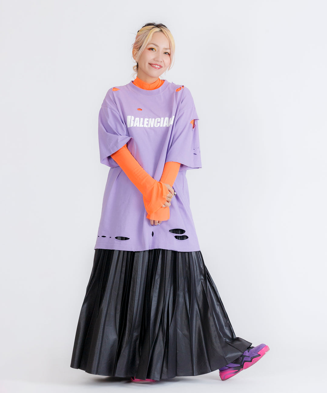 ハイネックシアートップス